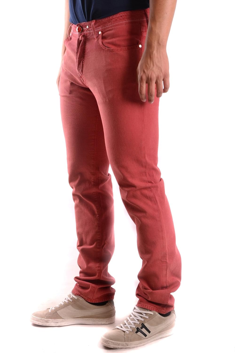 Red Cotton Jeans Jeans To